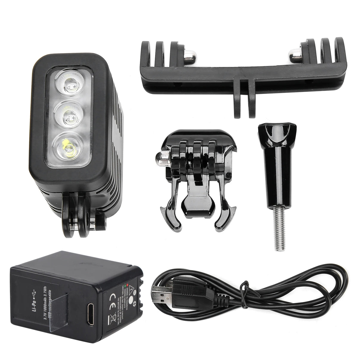 45M Waterproof Underwater LED Fill Light for GoPro Diving Diving Video Light Qst for GoPro HERO 4