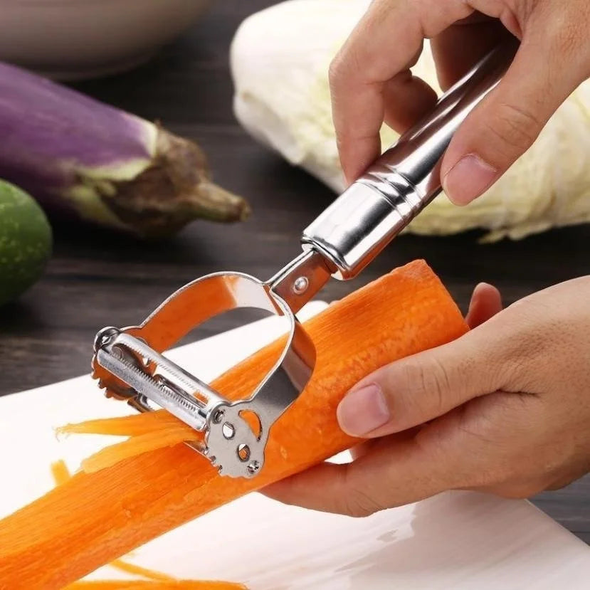 Double-Head Stainless Steel Vegetable & Fruit Peeler Grater Vegetable Peeler Grater Qme