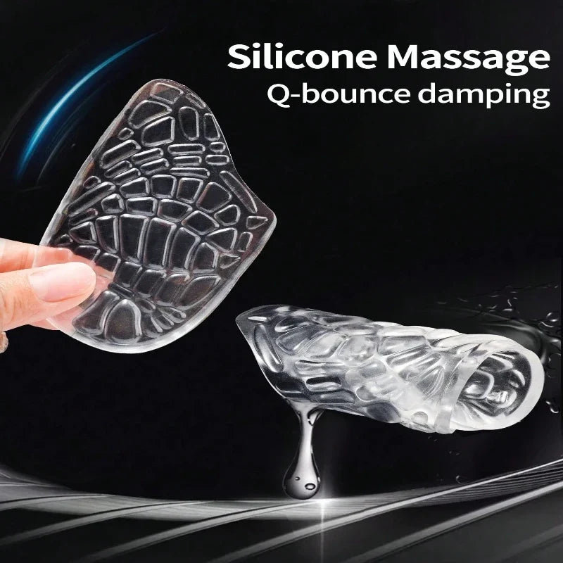 Silicone Gel Heel Cup Insoles for Women – 1 Pair Cushion Support Heel Cup Insoles Qme