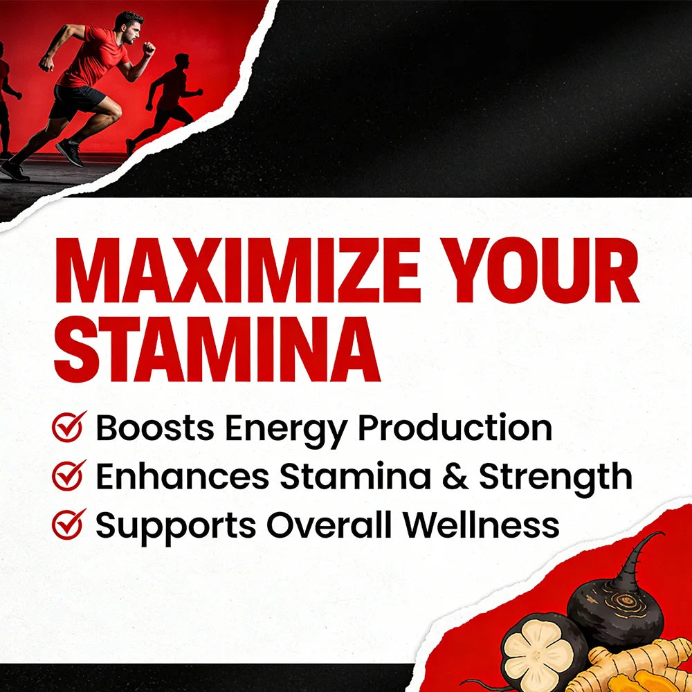 Fenugreek, Turmeric & Black Maca Capsules | Energy & Vitality Herbal Supplement Qst