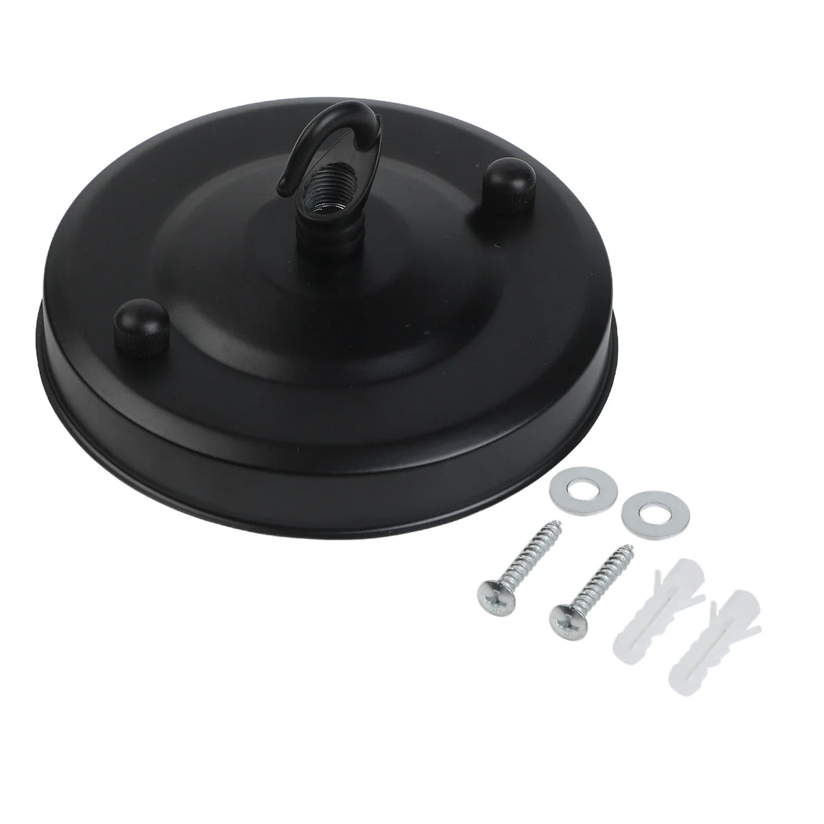 Vintage Ceiling Plate Hook Holder for Pendant Chandelier Ceiling Light Fitting Qme Black