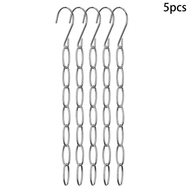 Stainless Steel Clothes Hanger Organizer | Space-Saving Rack Clothes Hanger Organizer Qme silver-5 300mm