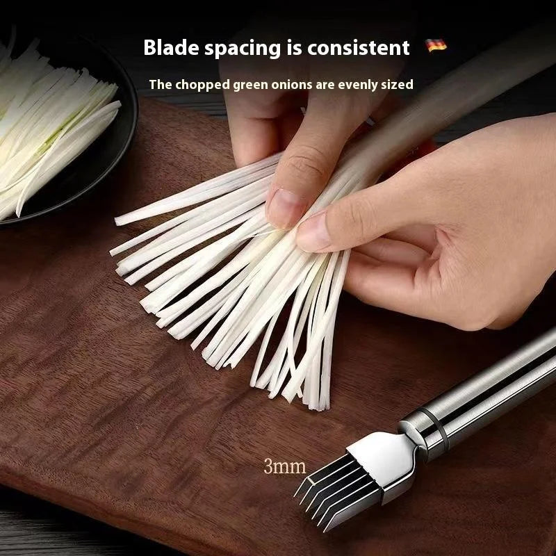 Stainless Steel Vegetable Shredder & Garlic Cutter Knife Vegetable Cutter Knife Qme