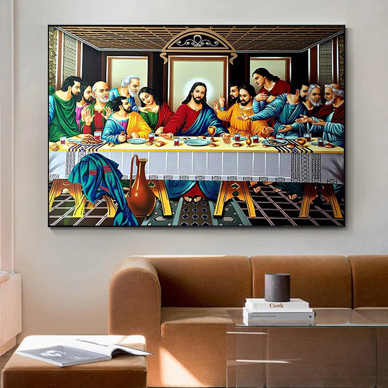 The Last Supper Canvas Print – Da Vinci Wall Art Decor Canvas Wall Art Qst