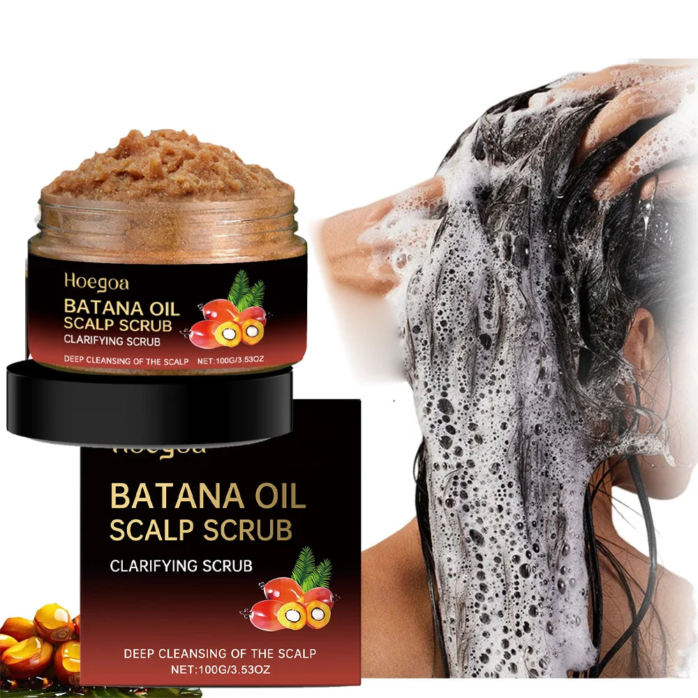 Batana Oil Scalp Scrub – Deep Cleansing & Strengthening Hair Scalp Scrub Treatment Qme