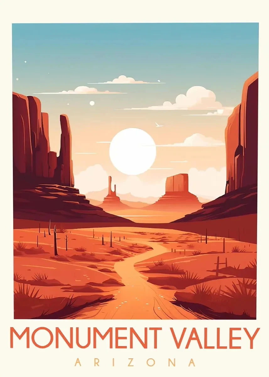National Park Travel Poster Canvas Wall Art – Unframed Print Canvas Wall Art Qst 20X30cm No Framed P
