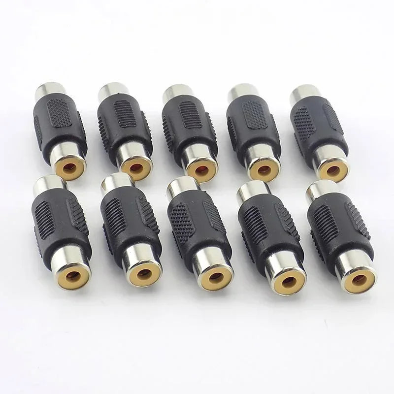 RCA Female Coupler Adapter – Audio Video Cable Jack Converter RCA Cable Adapter Qme