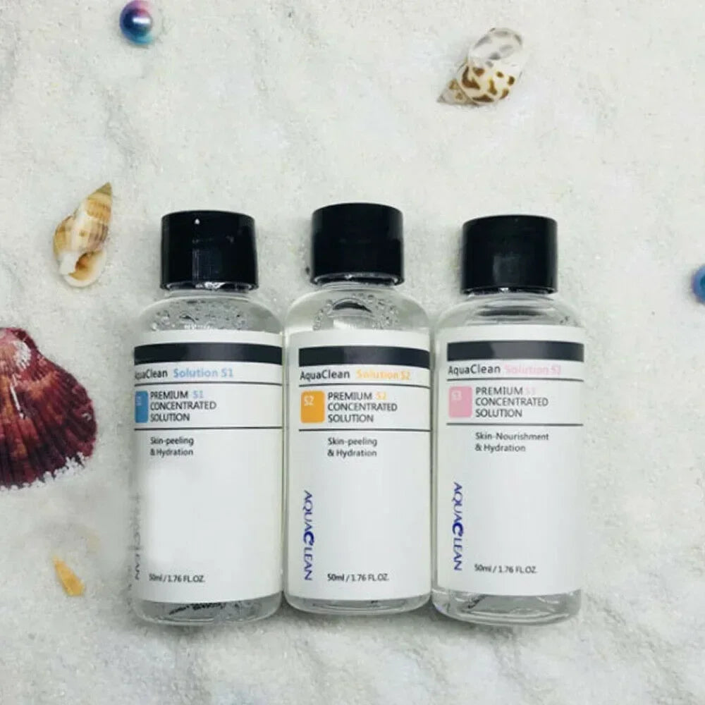 VamsLuna S1 S2 S3 Aqua Peeling Facial Serum Set 3×50ml Facial Peeling Serum Qst