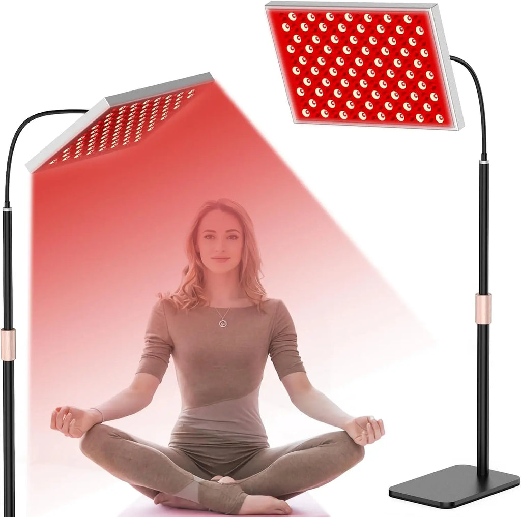 225 LED Red Light Therapy Panel 660nm 850nm with Adjustable Stand Red Light Therapy Panel Qst Lamp panel bracket