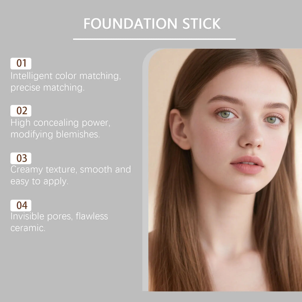 Zephoco Color Changing Foundation Stick – High Coverage Concealer Foundation Concealer Stick Qst