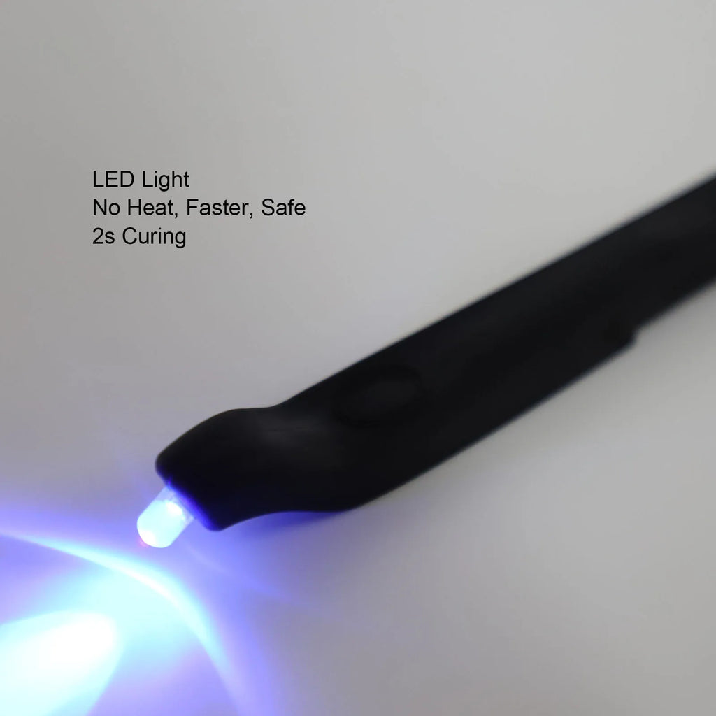 Cordless Lash Tweezer Curing Light – Mini Silicone UV LED Lamp Lash Curing Light Qst