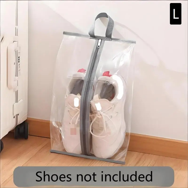 Transparent Waterproof Shoe Bags – 1 & 10 Pack Storage Shoe Storage Bags Qst L