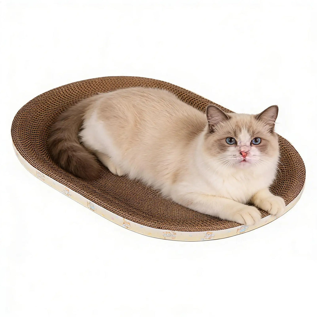 Cat Cardboard Scratcher – Corrugated Furniture Protector Pad Cat Scratcher Pad Qme