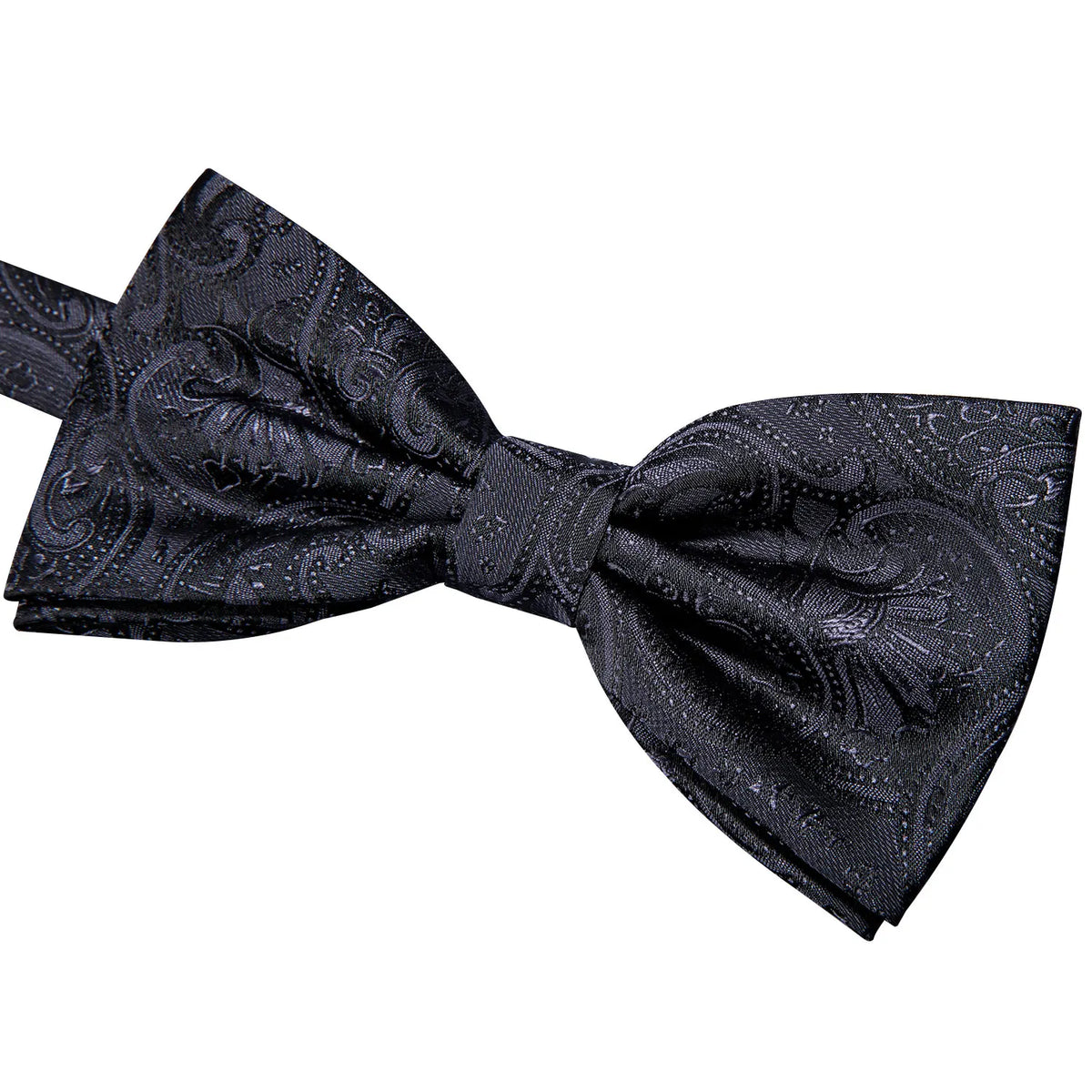 Men's Jacquard Paisley Cummerbund Bow Tie & Pocket Square Set Cummerbund Bow Tie Set Qme