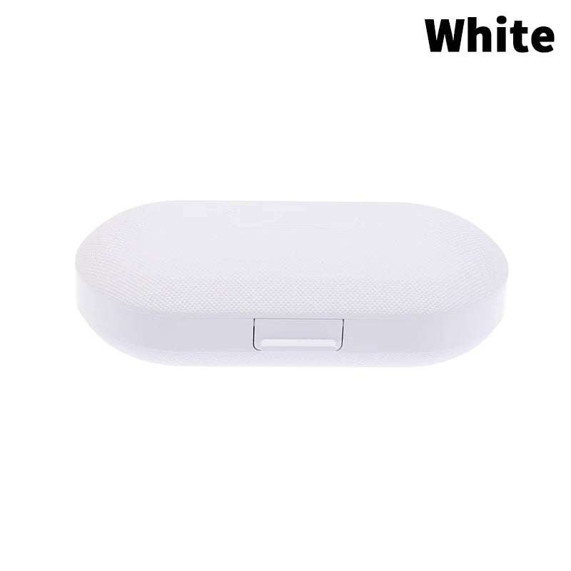 Hearing Aid Hard Case – Portable Waterproof Storage Box Hearing Aid Case Qst White