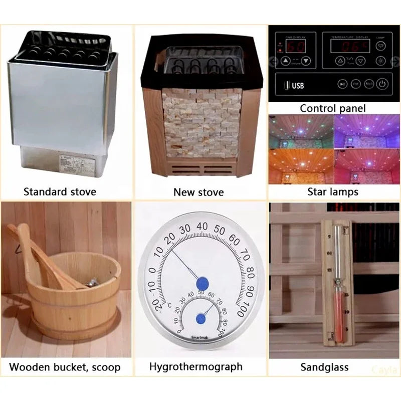 SMARTMAK USB Infrared Sauna Control Panel 6kW ETL CE Sauna Control Panel Qst