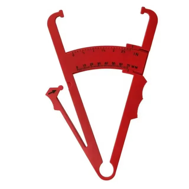 Body Fat Caliper – Skinfold Thickness Measuring Tool Body Fat Caliper Qst Red Double scale