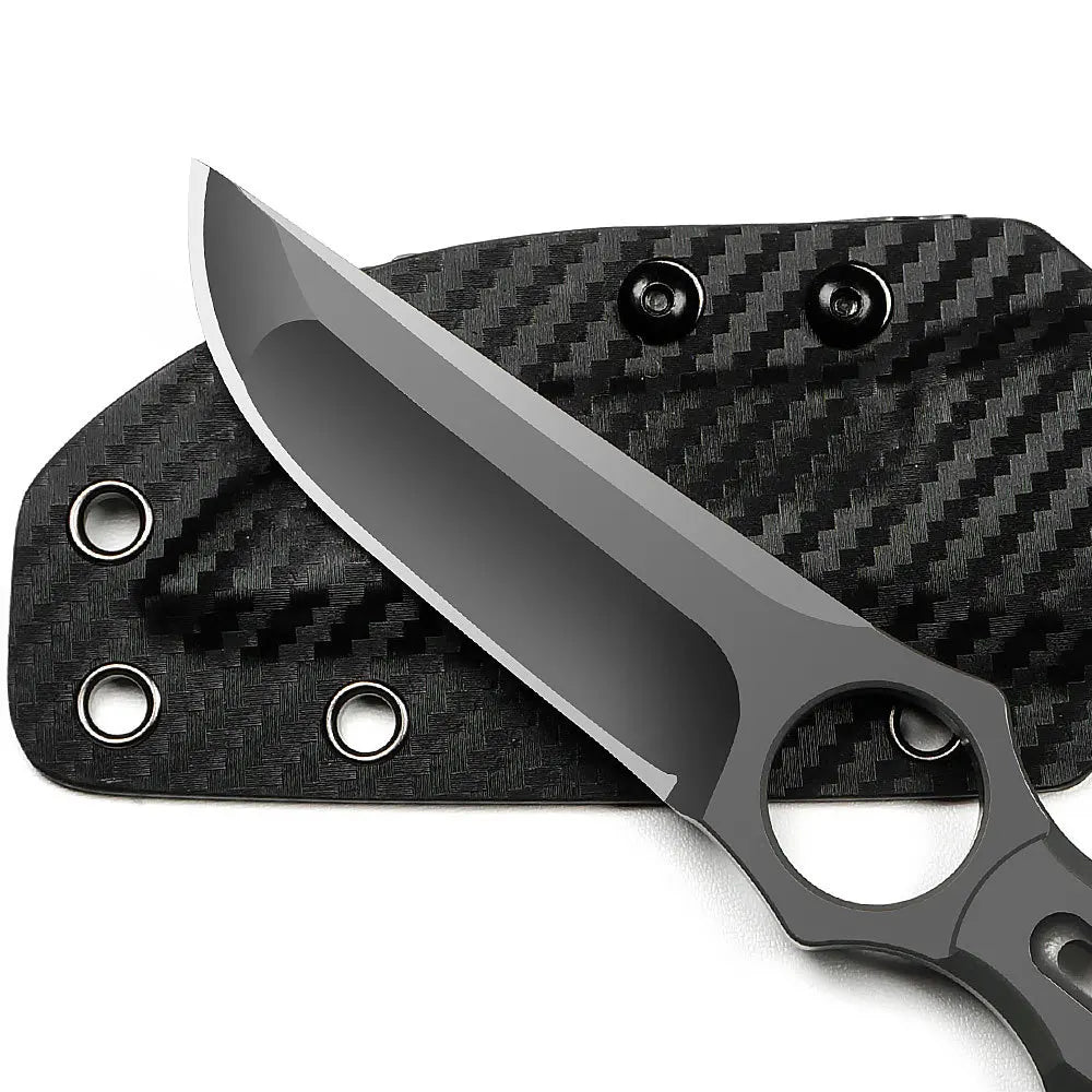 TRSKT AUS-10 Fixed Blade Knife 5mm Thick & Kydex Sheath EDC Fixed Blade Knife Qst