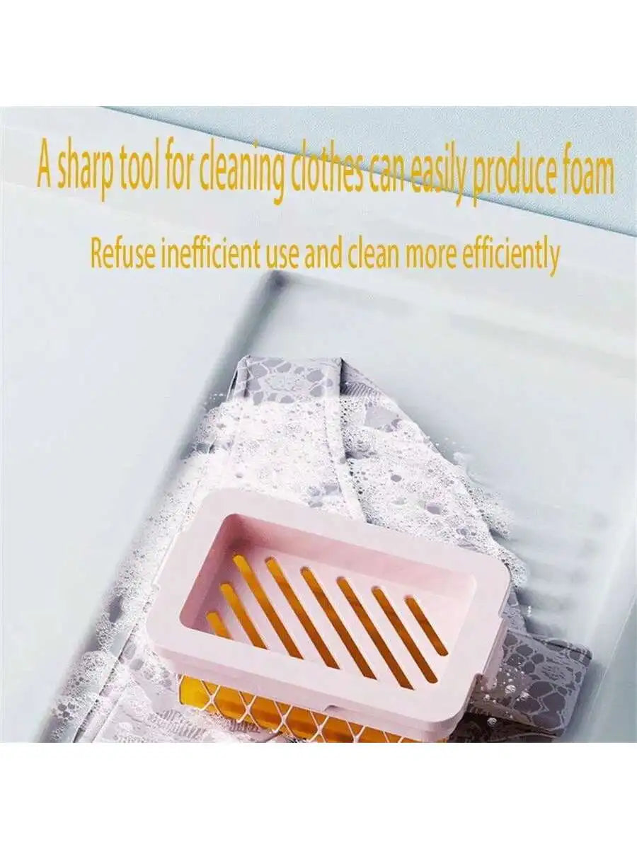 Mesh Foaming Soap Box – No-Rub Instant Lather Soap Holder Soap Dish & Holder Qme