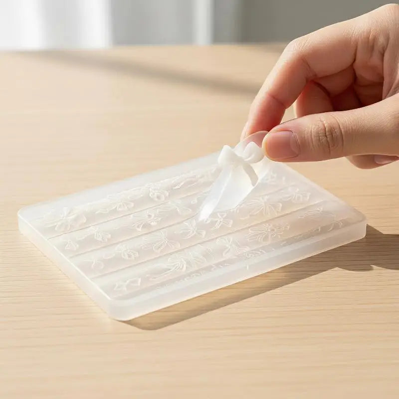 3D Bow Silicone Nail Art Mold – Reusable DIY Manicure Tool Nail Art Mold Qst
