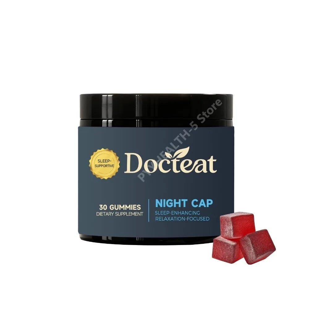 Docteat Sleep Gummies 30ct – Magnesium, GABA & Chamomile Sleep Support Gummies Qst