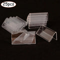 Transparent Acrylic Price Card Tag Label Display Holders 25pc Acrylic Sign Holder Qme Default Title