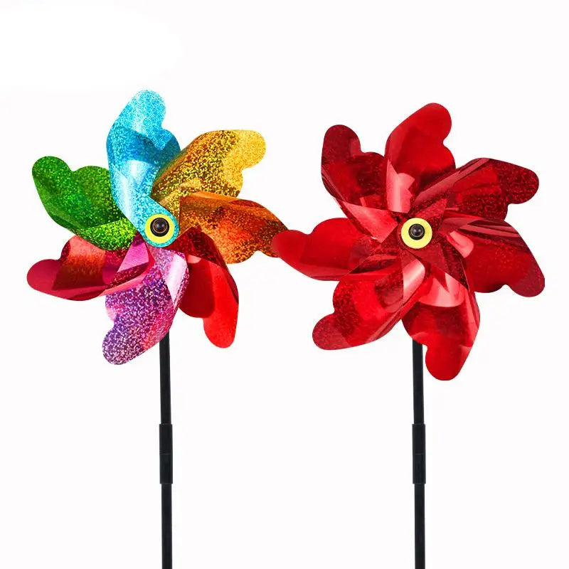 Reflective Bird Repellent Windmill – Garden & Lawn Decor Garden Wind Spinner Qme