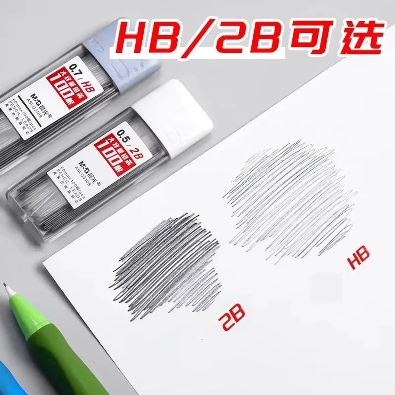 0.5mm Mechanical Pencil Refills 2B HB Lead – 10 Colors Pencil Lead Refills Qme
