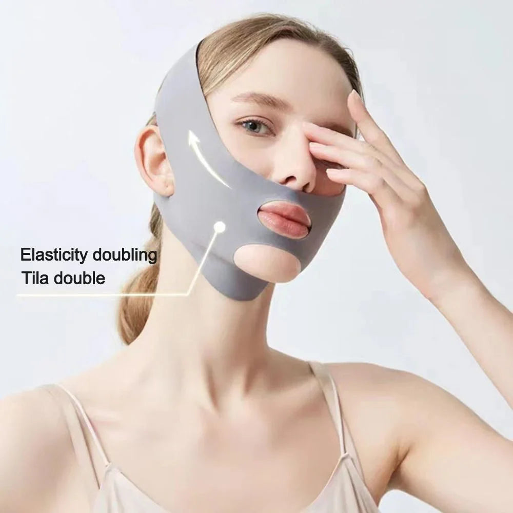 V-Shape Face Sculpting Sleep Mask – Elastic Lifting & Contouring Face Sculpting Mask Qme