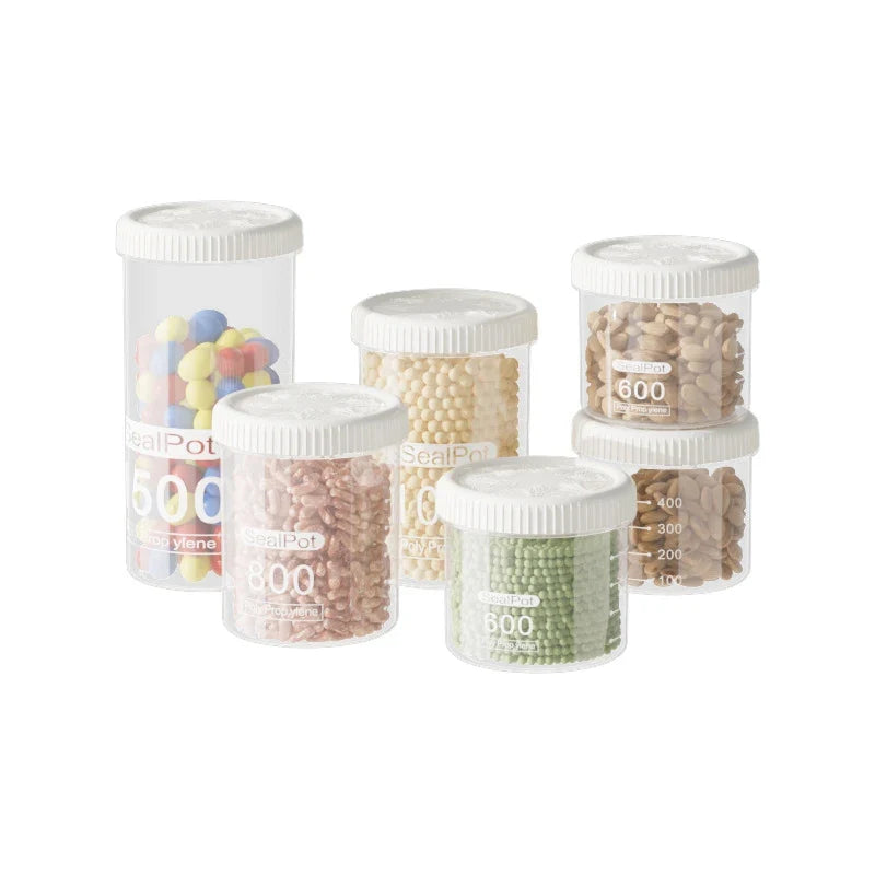 Airtight Kitchen Storage Jar for Beans, Flour, Pasta & Grains Food Storage Jar Qme