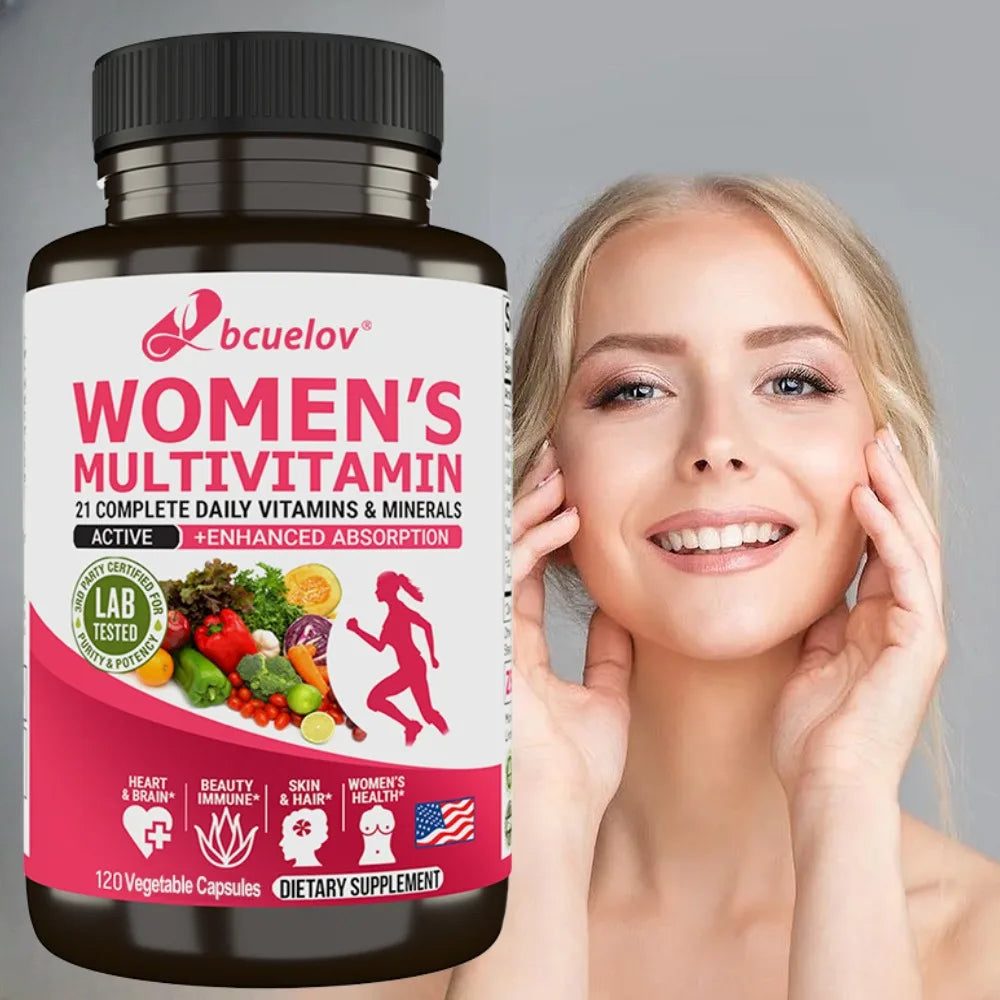 Women's Daily Multivitamin & Multimineral – 120 Capsules Women's Multivitamin Qst