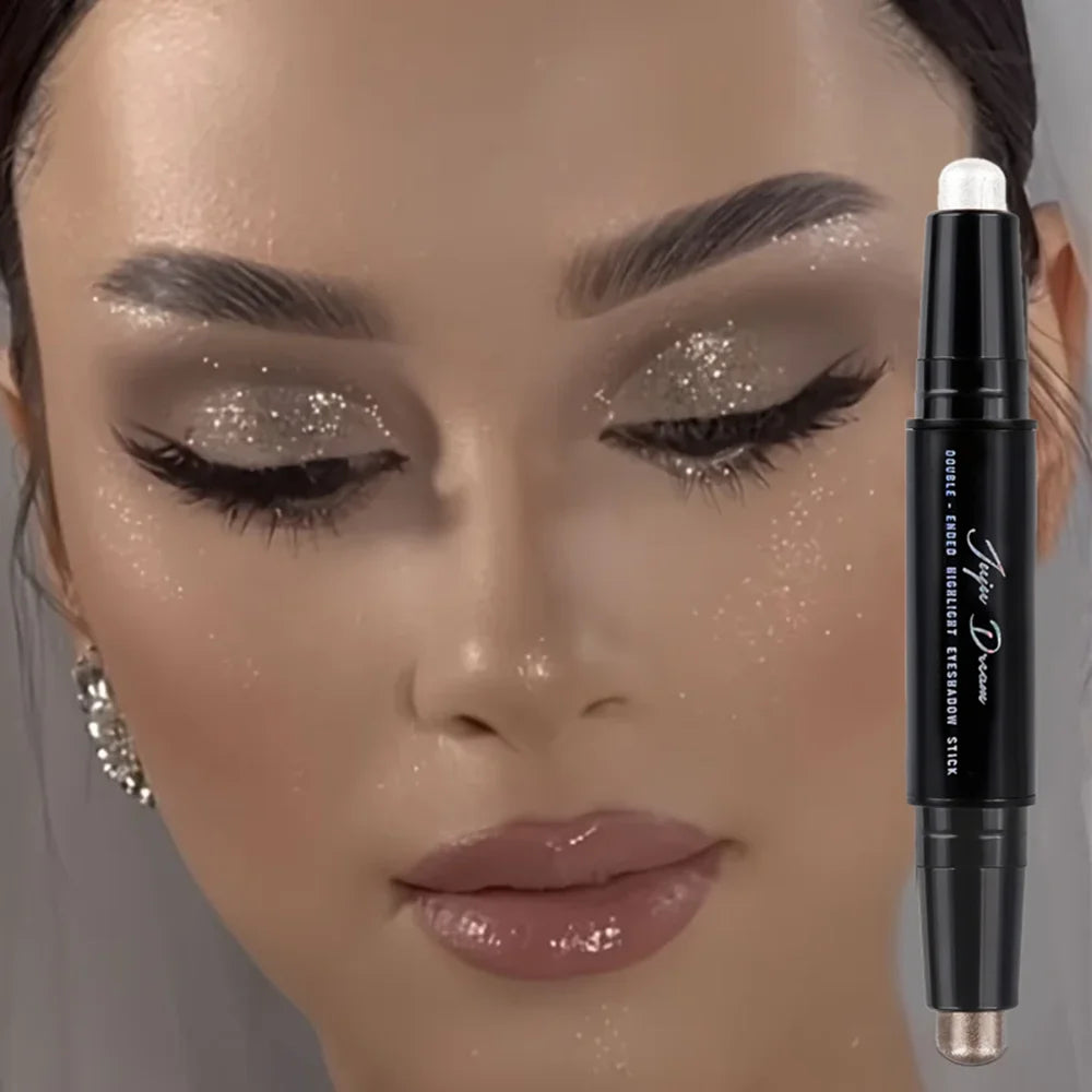 Dual-Ended Eyeshadow Stick | Matte & Shimmer, Waterproof Eyeshadow Stick Qme