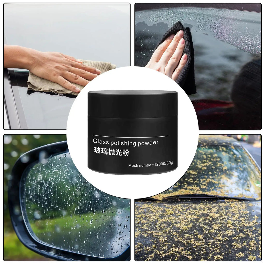Glass Polishing Powder – Car Window Scratch & Oil Film Remover Glass Polishing Powder Qme