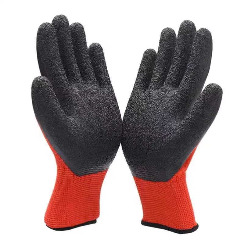 12-Pack Latex Rubber Work Gloves – Anti-Slip & Waterproof Work Gloves Qme