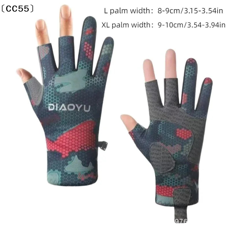 Three-Finger Cut Fishing Gloves – Anti-Slip, All-Season Fishing Gloves Qst