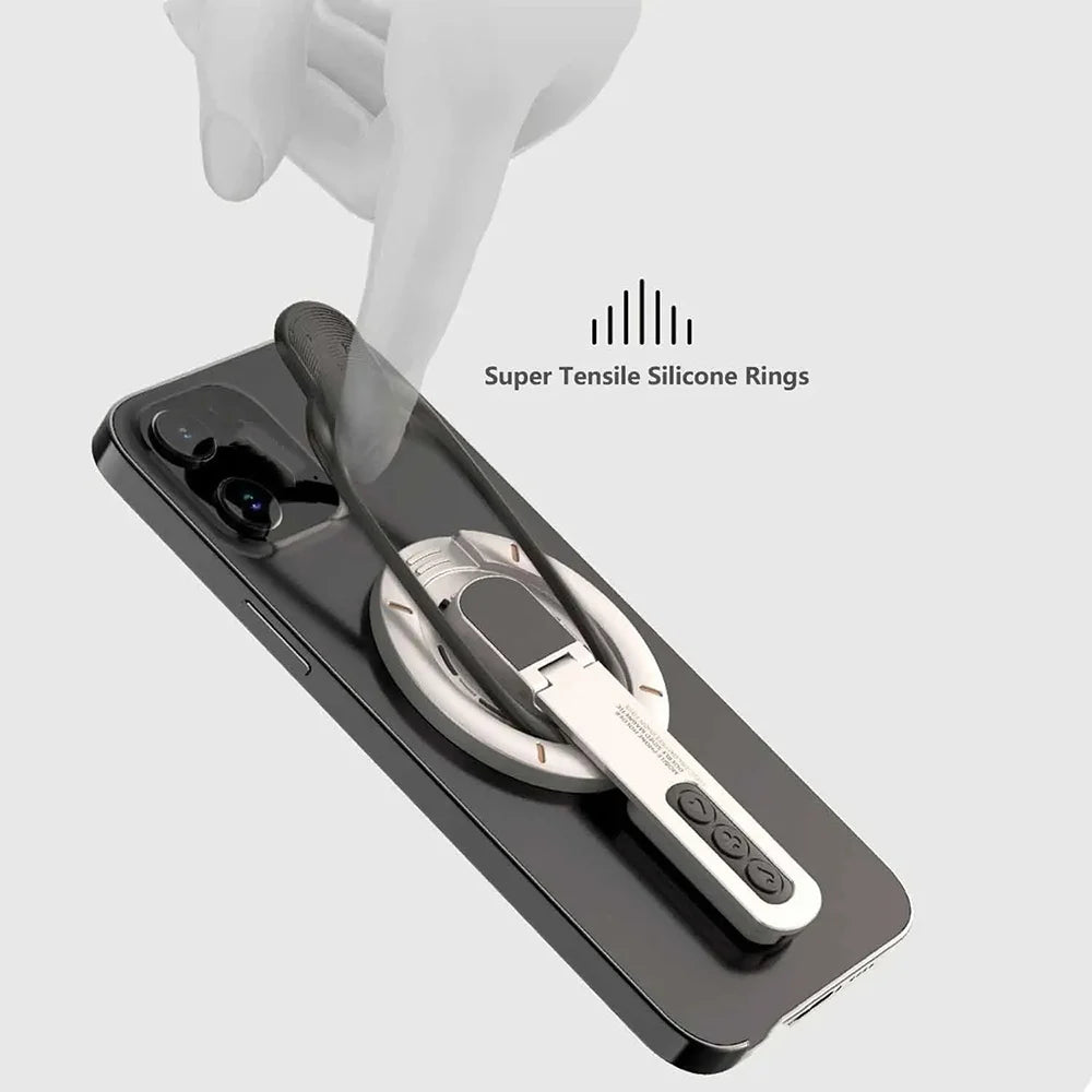 Magnetic Phone Ring Grip Holder – 360° Rotation, Removable Phone Ring Grip Qme