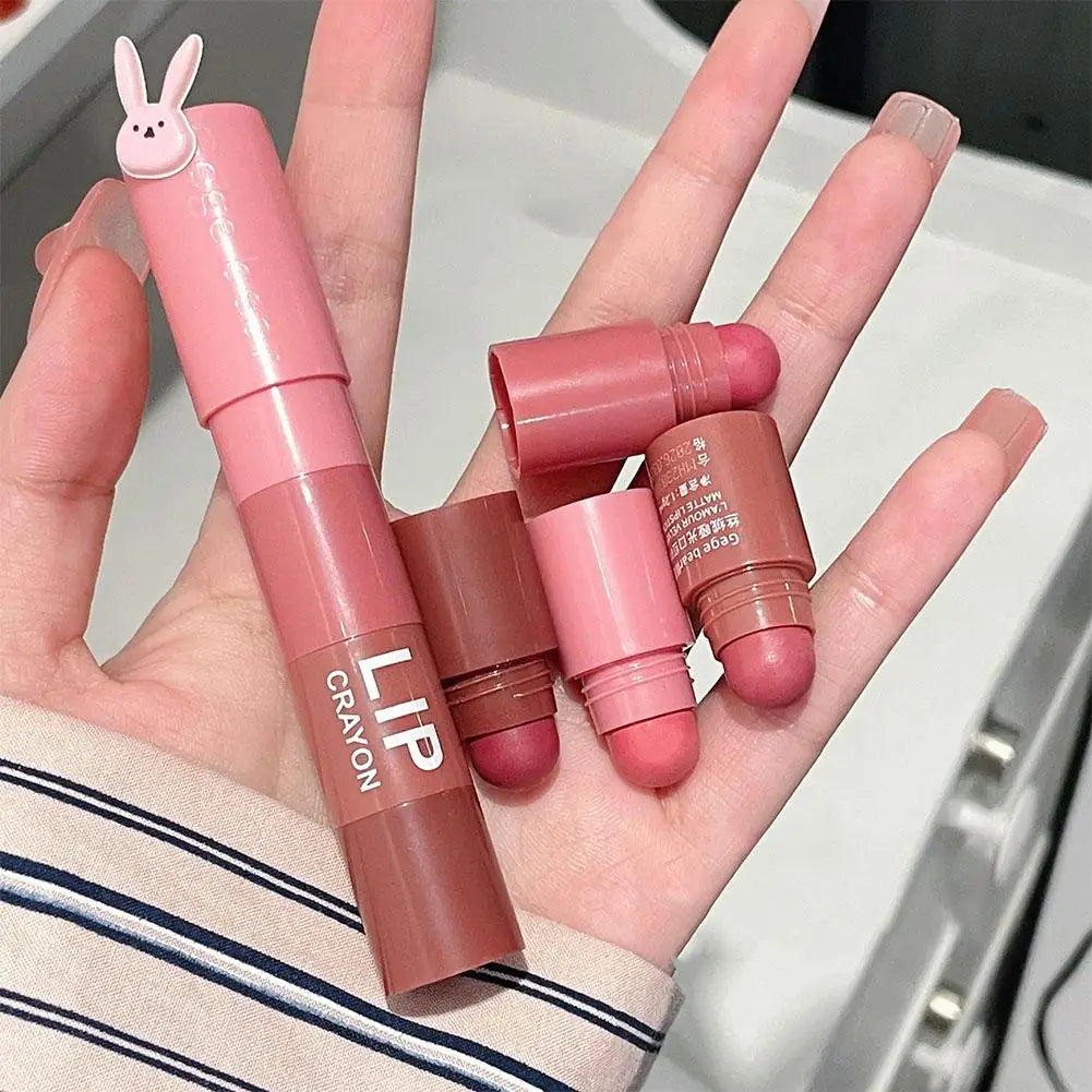 Matte Velvet Lipstick Pencil Combo – Non-Stick Lip Tint Set Lip Makeup Combo Qme