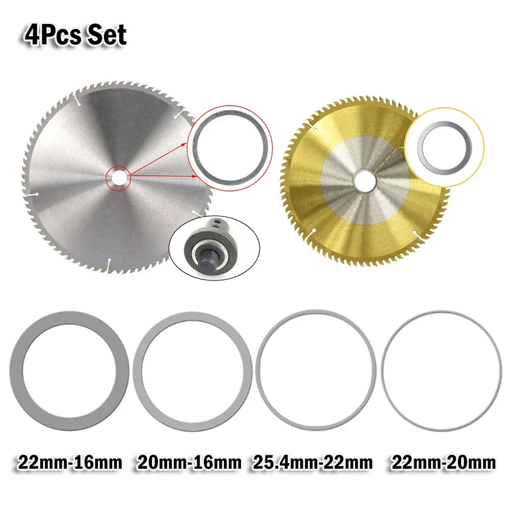 Circular Saw Blade Reducing Ring Adapter Washer Set – 4pcs Saw Blade Adapter Qme Default Title