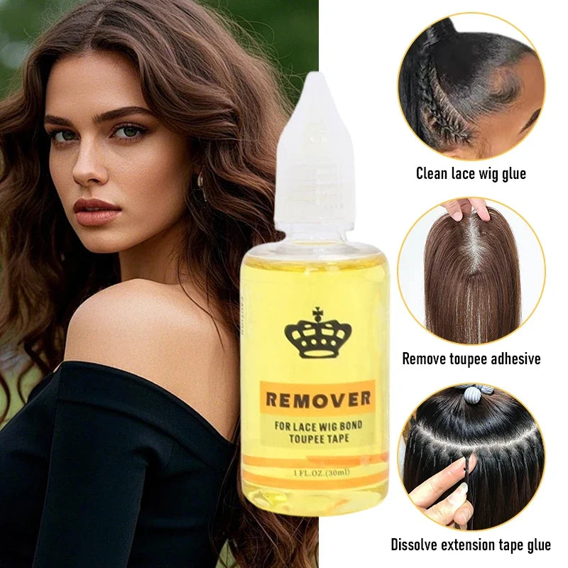 Fast-Acting Hair Extension & Wig Glue Remover | Tape Release Hair Extension Remover Qme