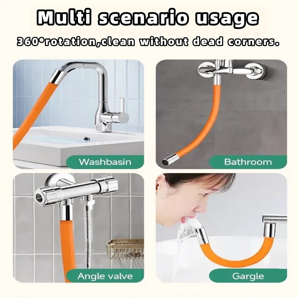 Bendable Silicone Faucet Extender Tube | Kitchen & Bathroom Faucet Extender Tube Qme