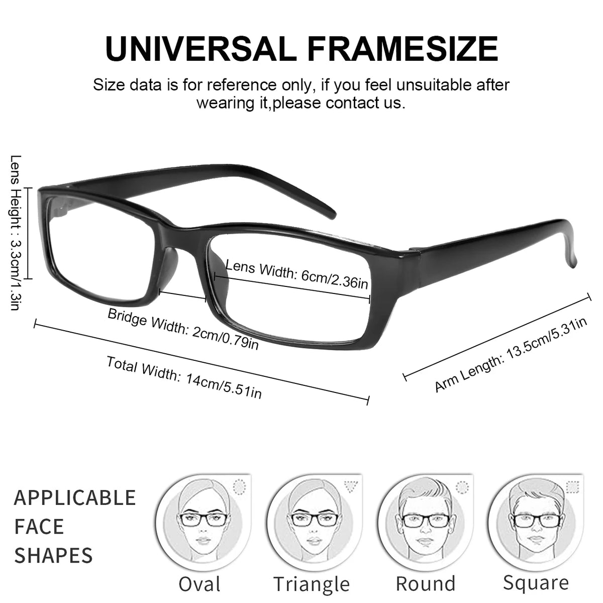 VOPHA Autofocus Anti-Blue Light Reading Glasses Smart Zoom Reading Glasses Qst