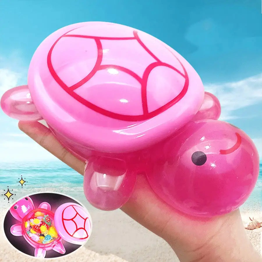 Giant Turtle Night Light Storage Box | Cute Resin Desk Organizer Decorative Storage Box Qme