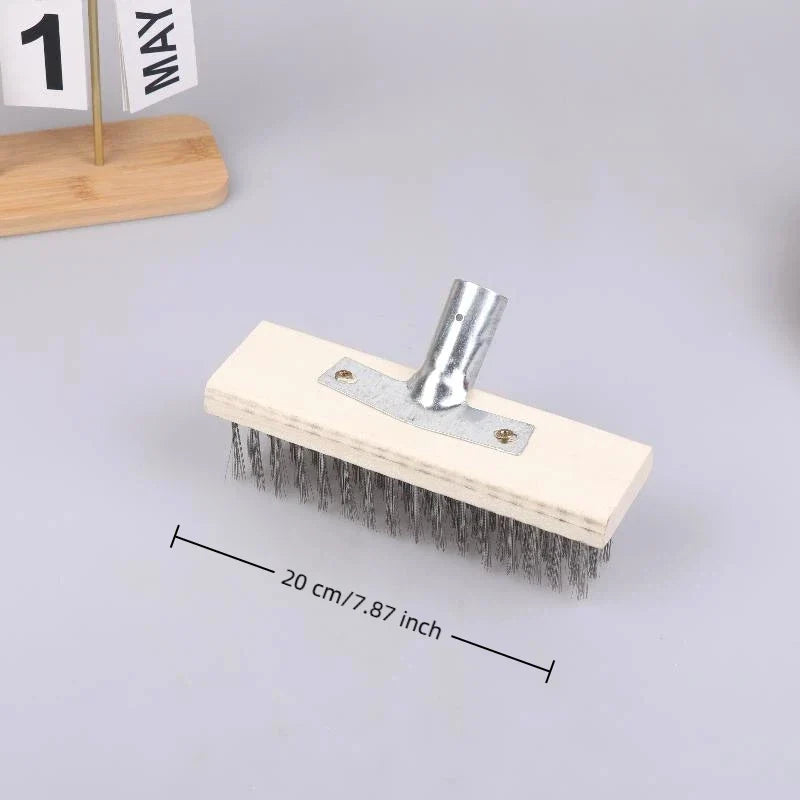 Heavy Duty Steel Wire Deck Brush Head – Patios & Garage Wire Deck Brush Head Qme A1