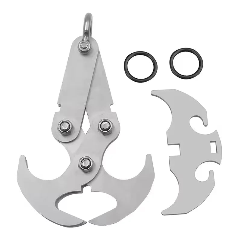 Stainless Steel Folding Grappling Hook – Portable Climbing Claw Climbing Hook Qst 1pc