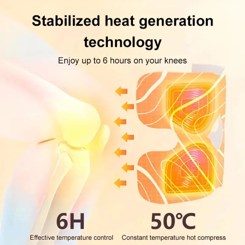 Herbal Knee Warming Patches – 5+ Hour Heat, 6/10 Pack Knee Heat Patch Qst