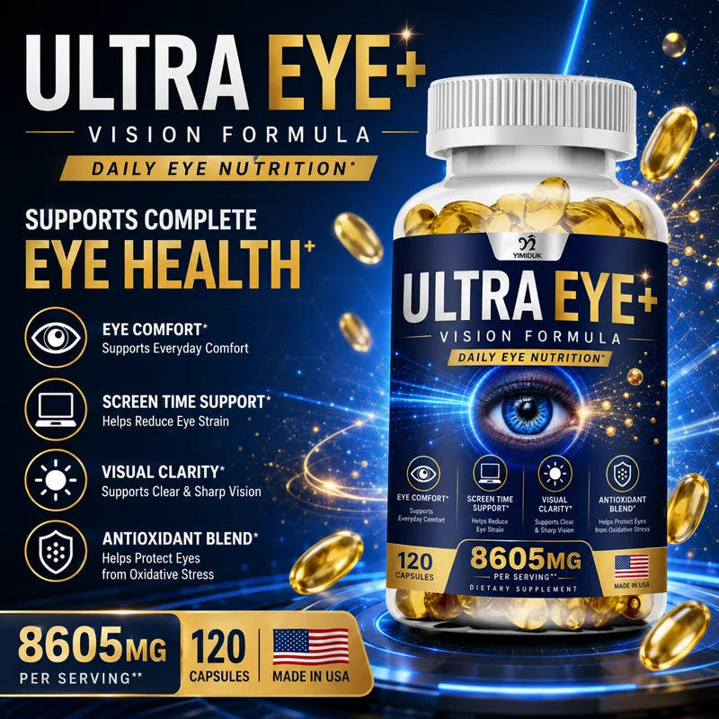 YIMIDUK Ultra Eye+ Capsules – Lutein, Zeaxanthin & Bilberry Eye Vision Supplement Qst