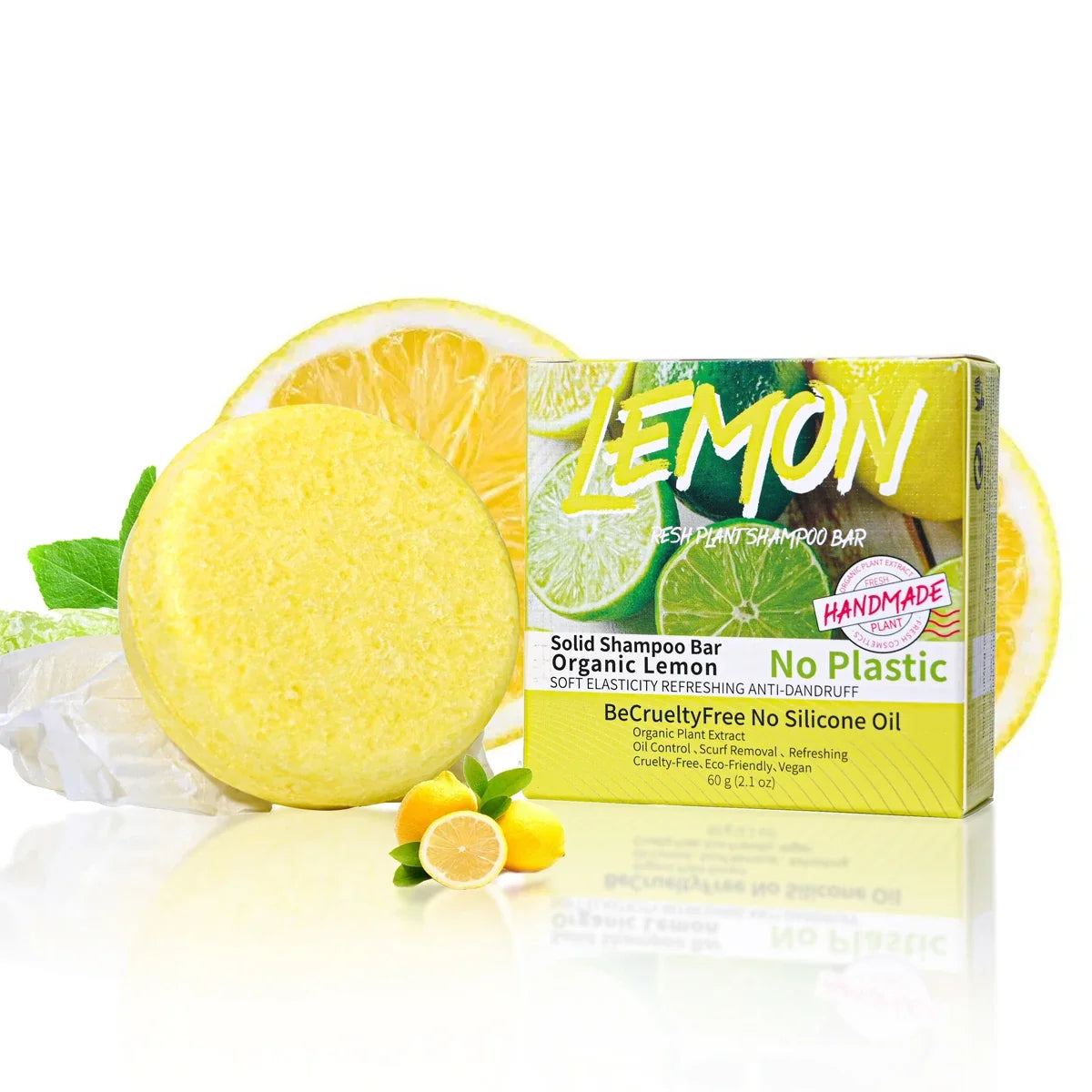 Lemon Essential Oil Handmade Hair Soap – Oil Control & Scalp Hair Washing Soap Qme Default Title