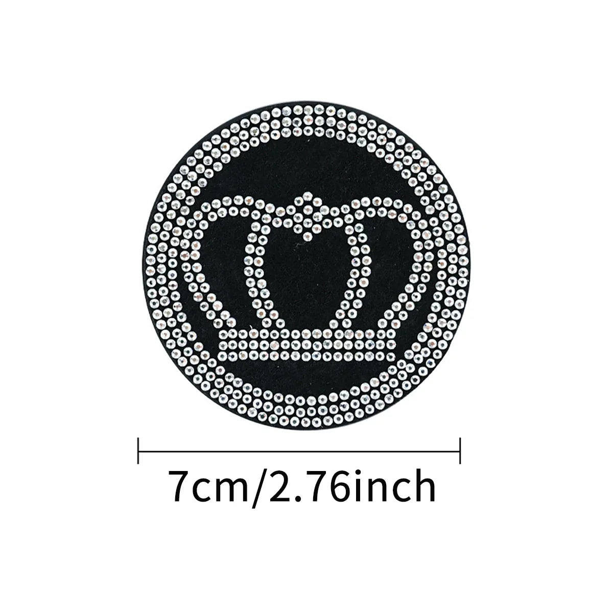 Diamond Car Cup Holder Pads Anti-Slip Interior Decor – 2 Pack Car Interior Accessory Qme