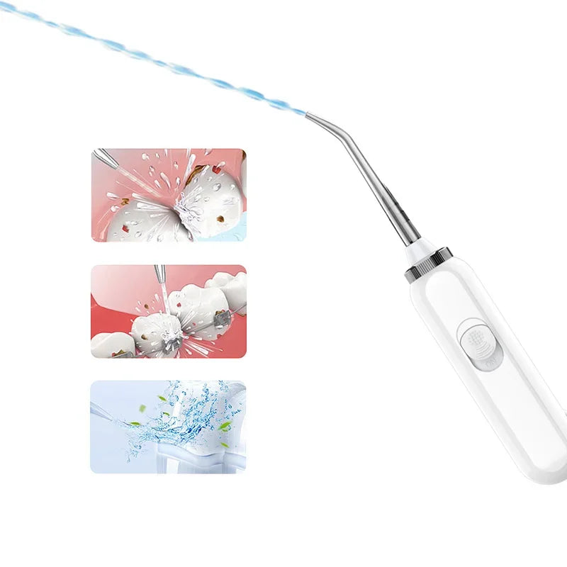 Portable Water Flosser Oral Irrigator – 10 Modes, 600ml Water Flosser Qst