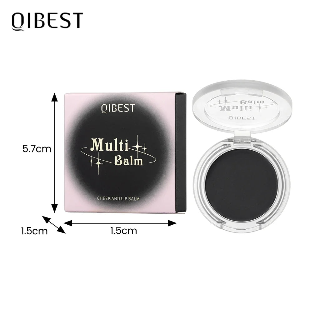 Black Crystal Gel Blush Multi Balm – Lip, Cheek & Eye Tint Gel Blush Balm Qme
